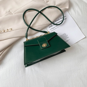 Vintage Square Crossbody bag 2020 Fashion New Quality PU Leather Women's Designer Handbag Solid color Shoulder Messenger Bag