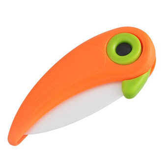 Mini Blade Ceramic Pare Peel Peeler Pocket Fold Knife Cut Slice Picnic Fruit Cutlery Cutter Bird Vegetable Kitchen Bag Box