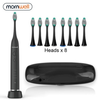 Electric Toothbrush USB Inductive Charging Sonic Toothbrush Adults Electric Sonic toothbrush Black 8 Brush Heads & Travel Case