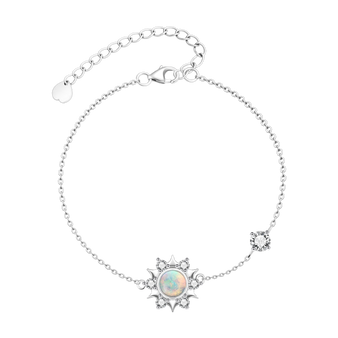 Thaya S925 Silver Charm Colorful Bracelet & Bangle Thin Chain Handmade Silver Bracelets For Women Luxury Fine Jewelry Gift