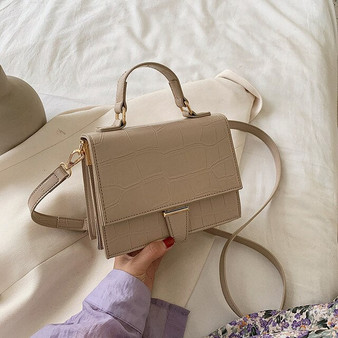 Crocodile pattern Square Tote bag 2020 New High-quality PU Leather Women's Designer Handbag Vintage Shoulder Messenger Bag
