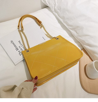 Lattice Tote bag 2020 Fashion New High quality PU Leather Women's Designer Handbag High capacity Chain Shoulder Messenger Bag