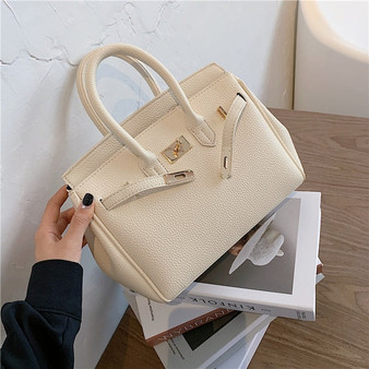 Western Style Female Bag 2020 New Female Bag Fashion Lychee Pattern Large Capacity One-shoulder Messenger Bag