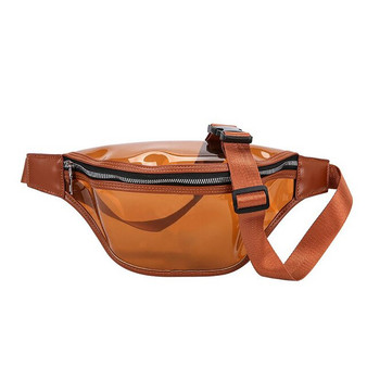 Women's Belt Bags Fashion Transparent Waist Bag Zipper Pocket Fanny Pack Unisex Travel Crossbody Chest Bags Banana Bolsos Mujer