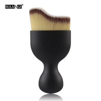 MAANGE 1Pcs Contour Foundation Blending Powder Makeup Brush Pro S Shape Blush Beauty Make Up Brushes Cosmetic Tool Maquiagem New