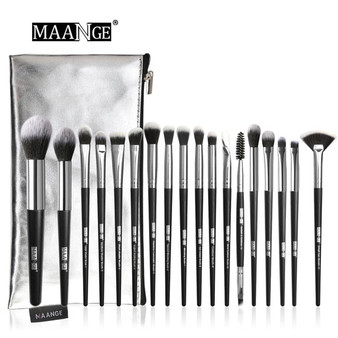 MAANGE Pro 5-20Pcs Makeup Brushes Set Multifunctional Brush Powder Eyeshadow Make Up Brush With Portable PU Case Beauty Tools