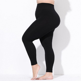 Plus Size Women Leggings Seamless Tummy Fitness Pants High Waist Workout Trousers Body Slimming Leggings Female Stretch Pants
