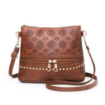 2020 Vintage Hollow Out Women Shoulder Bag High Quality Crossbody Bags for Women Messenger Bags Patchwork PU Handbags