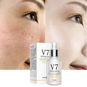 Images V7 Whitening Essence Hyaluronic Acid Serum Contains Vitamins Moisturizing Anti Wrinkle Hydrating Face Skin Care