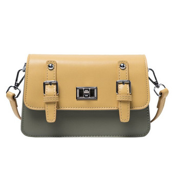 2020 New Fashion Women's Designer Luxury Brand Handbag High Quality PU Leather Flip Square package simple Shoulder Messenger Bag