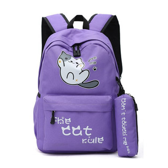 2020 New Students Girls School Bag Campus Style Cute Cat Boy Backpack Schoolbag Nylon Backpack Cartoon Bagpack Fashion Backpacks