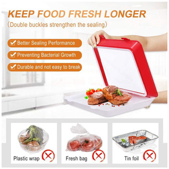 8pcs Creative Food Fresh keeping Tray Food Preservate Tray Refrigerator Meat Storage Plates Serving Tray Food Container Dropship