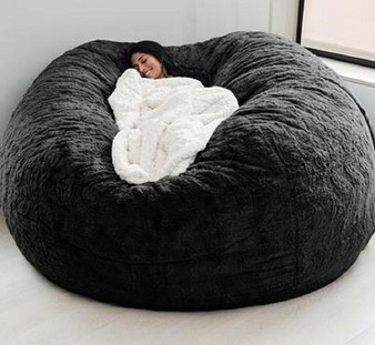 dropshipping fur giant removable washable bean bag bed cover living room furniture lazy sofa coat