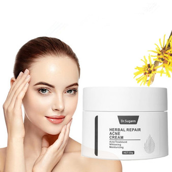 Dr.Sugarm Herbal Repair Acne Whitening Face Cream Moisturizing Anti Wrinkle Anti Aging Face Fine Lines Treatment Skin Care Serum