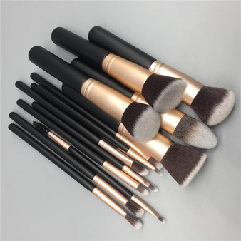 14pcs makeup brushes set for foundation powder blusher