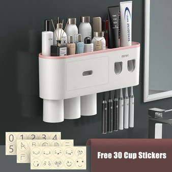 Magnetic Inverted  Dispenser Storage Rack Bathroom Accessories