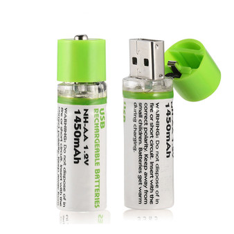 1Pcs AA Battery Nimh AA 1.2V 1450MAH Rechargeable Battery NI-MH USB AA 1450MAH