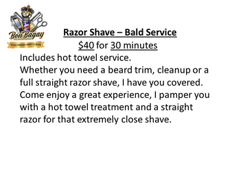 Razor Shave – Bald Service