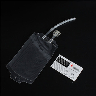 350ml Transparent Clear Medical PVC Material Reusable Blood Energy Drink Bag Halloween Vampire Pouch Props