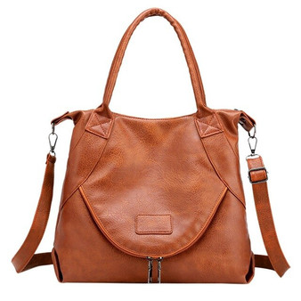 Large Capacity Women HnadBag Solid Color Soft Leather Zipper Female Tote Phone Bag shoulder Bag Hook Buckle Ladies Messenger Bag