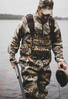 Basics Neoprene Chest Waders Duck Hunting Bootfoot Waders for Men with Boots Waterproof Camo Fishing Waders