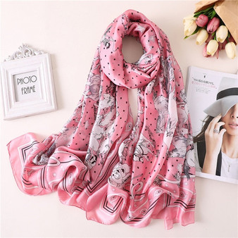 Luxury Fashion Silk Scarf High End Design Summer Wrap / Stole  Designer Colors