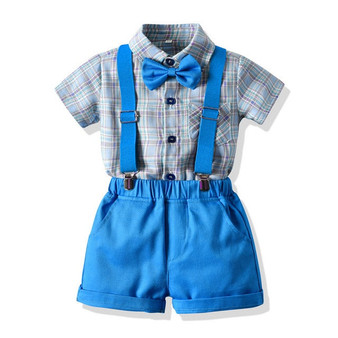 Baby Boys Clothes Sets Cotton Shirts+Shorts 2Pcs