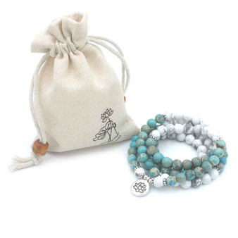 Howlite Mala Bracelet