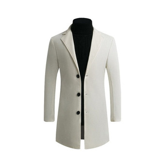 Vintage Blazer Coats Casual Stand Collar Jackets Male Slim Fit