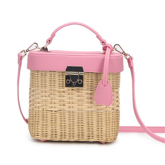 Fashion Natural Woven Round Rattan Handbags