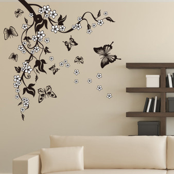 Creative Butterfly Flower Wall Stickers