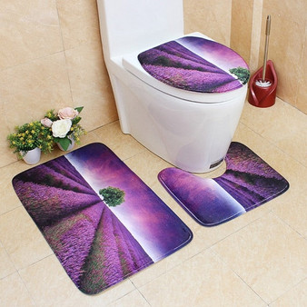 3-Pc Flannel Bathroom Set