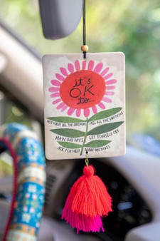 Natural Life Air Freshener Tassels  It's Okay To