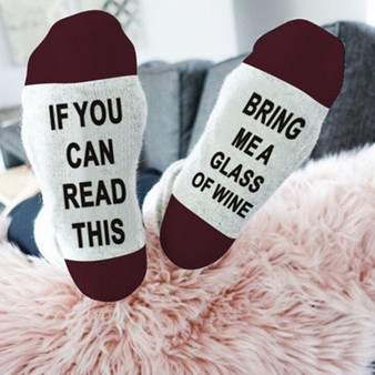 IF YOU CAN READ THIS Silly / Funny / Crazy Socks