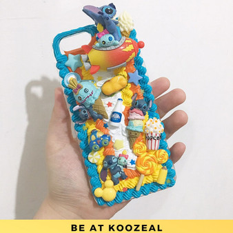 【KOOZEAL】DIY Unique Whipped Cream Effect Phone Case --- Summer Stitch