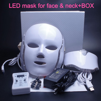 Photon Collagen Therapy LED Facial Mask with Neck Skin Rejuvenation