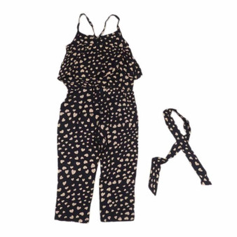 Lovely Printed Strap Romper / Jumpsuit (24M - 6T)