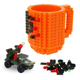 1Pc 12oz Build-On Brick Mug