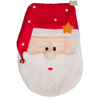 New Year decoration Christmas 2019  for Home Santa Claus Toilet Lid Cover