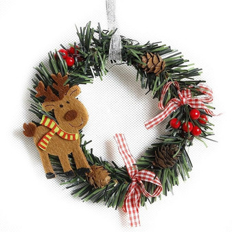 Christmas Wreath Wood Christmas Decor For Home Santa Snowman