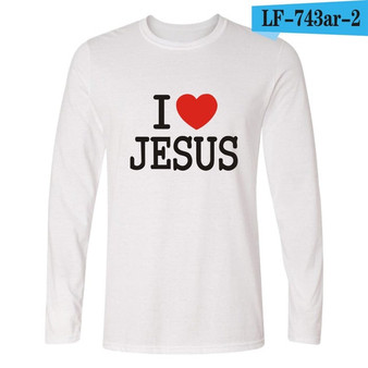 I Love Jesus Christian Long Sleeve T Shirt