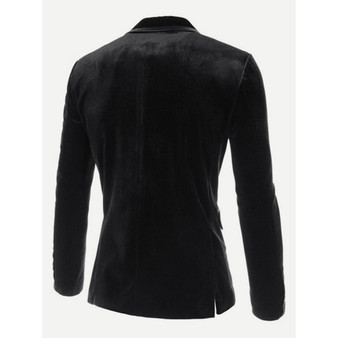 Kanon Single Button Velvet Blazer