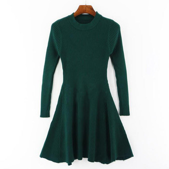 Long Sleeve Sweater Mini Dress