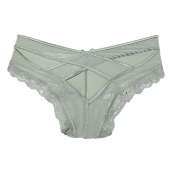 Panties Women Lace Low-waist Solid Sexy Briefs Female Underwear Ladies Cross Strap Lace Lingerie G String Panties