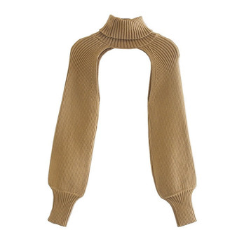 Women Turtleneck Casual Long Sleeve Knitted Pullover