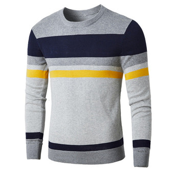 Winter Casual Knitted 100% Cotton Striped Sweaters