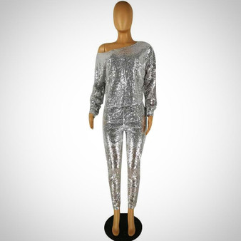 Shiny Sequined Tracksuits