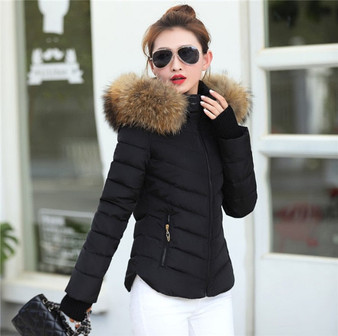 Winter Womens  Parkas Gloves warm detachable