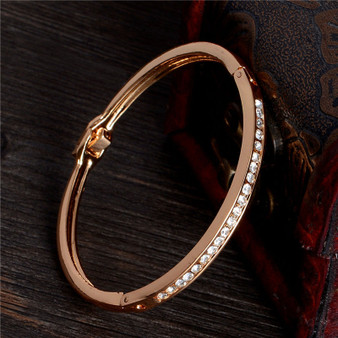 Rose Gold Bracelet Austrian Crystal