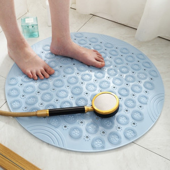 55cm Round PVC Non-slip Bathroom Mat EP Silicone Shower Bath Mat foot brush dead skin Point Bead Padbathroom non-slip mat